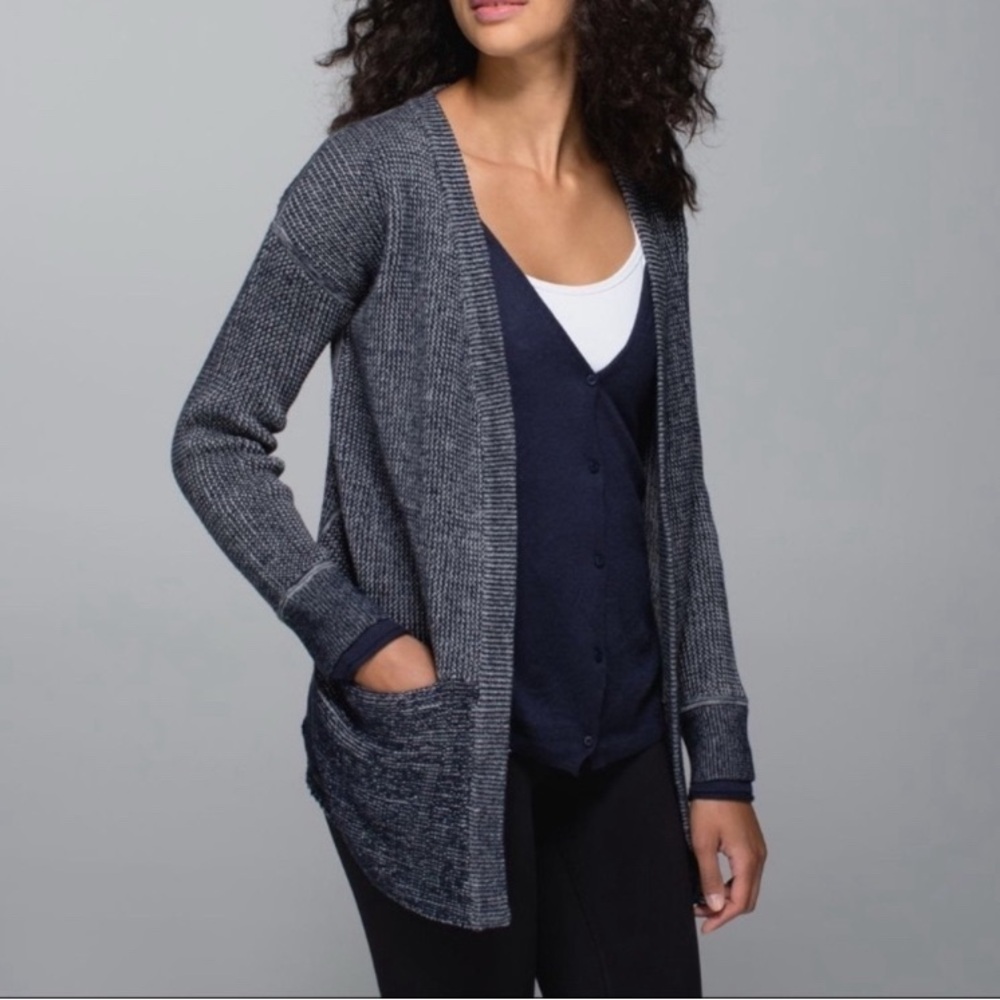 Lululemon Vestigan Blue Marled Sweater